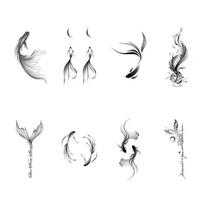 Waterproof Temporary Tattoo Stickers, Long-Lasting 7-14 Days, Herbal Half-Permanent Tattoos, Realistic Non-Glare for Women, Arm Shoulder Clavicle