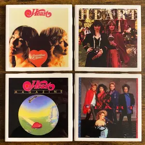 Heart Classic Albums Ceramic Coasters - Set Of 4