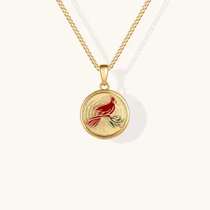 Cardinal - Always In My Heart - Mantra Fashion Jewelry Necklace for Women