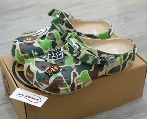 Classic Clog Shoes BAPE x STAPLE – Green Camo Limited Edition
