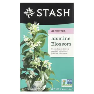 Stash Tea Green Tea, Jasmine Blossom, 20 Tea Bags, 1.3 oz (38 g)