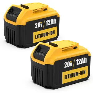 2 Pack 12000mAh Replacement 20V Batteries, Power Tool，Safety Verified, Compatible with Li-Ion MAX DCB DCD/DCF/DCG/DCS Series Power Tools FEOTDN