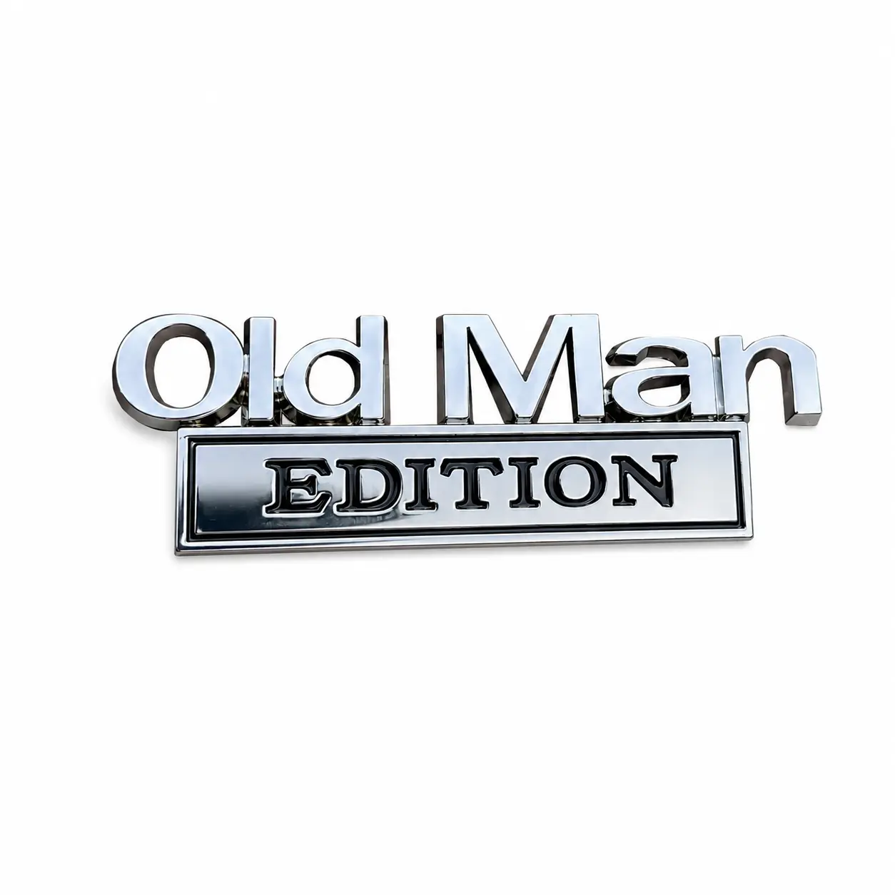Gift Old Man Edition 3D Emblem Sticker Badge Funny Decals for Car Truck SUV Motorcycle Waterproof Sunproof Universal Fit 9.6cm x 3.3cm, Car Decorative Sticker, Car Styling Decals