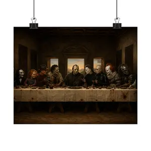 The Last Slasher Supper — Horror Icons Gathering Poster
