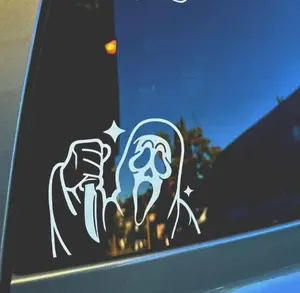 GHOST PEEKER | Vinyl Decal | Car Sticker | Halloween Decal | JDM | scream