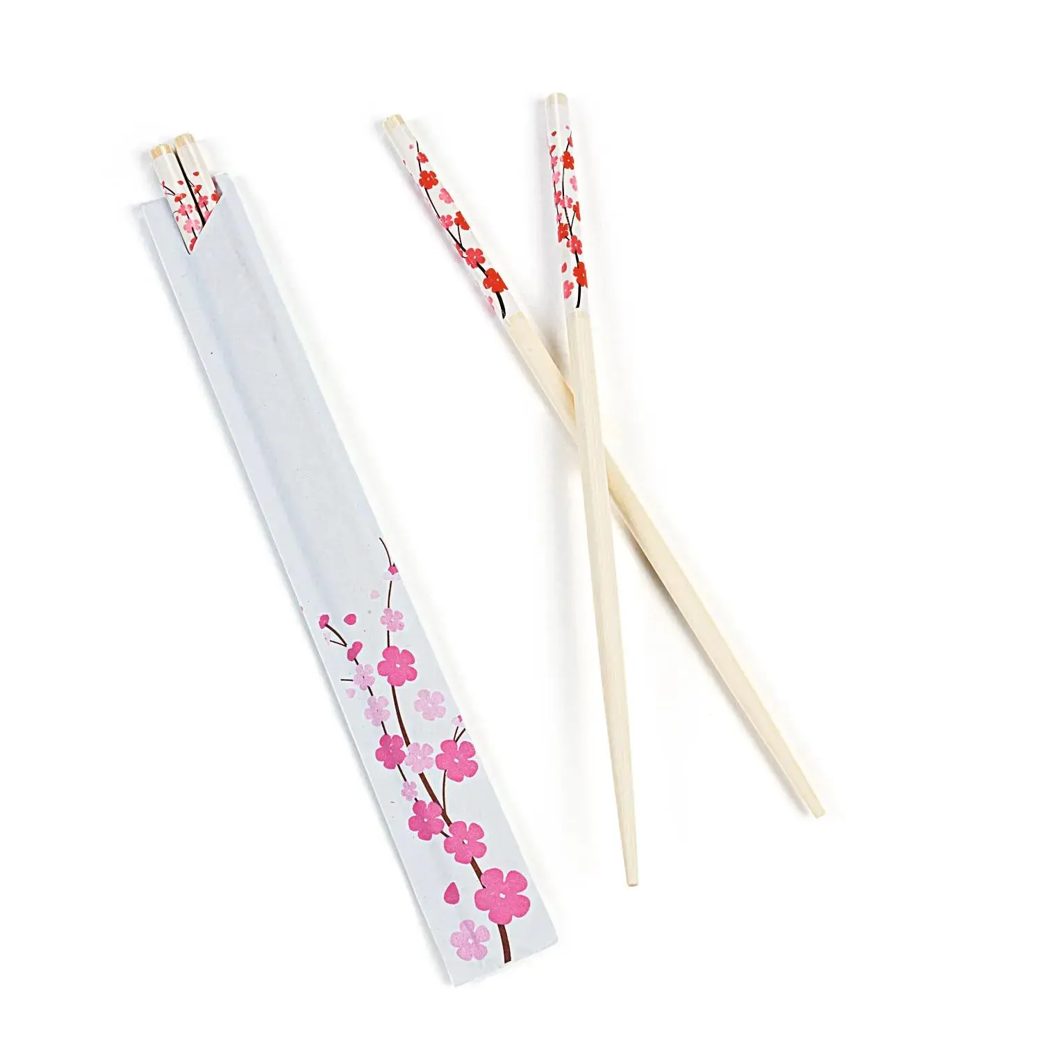 Cherry Blossom Wood Chopsticks - 24 Pc.