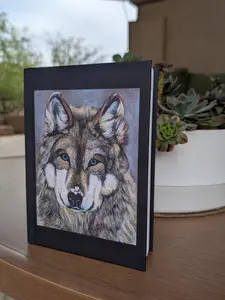 Wolf Journal | Wolf Notebook | Wildlife Journal Gift | Animal Lover Notebook