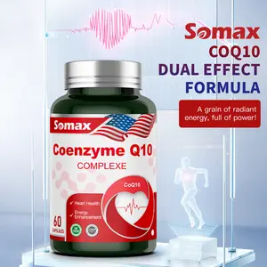 SOMAX Premium CoQ10 100mg with PQQ & Black Pepper Extract – Enhanced Absorption for Daily Wellness Support –60 Softgels, Non-GMO, Gluten Free
