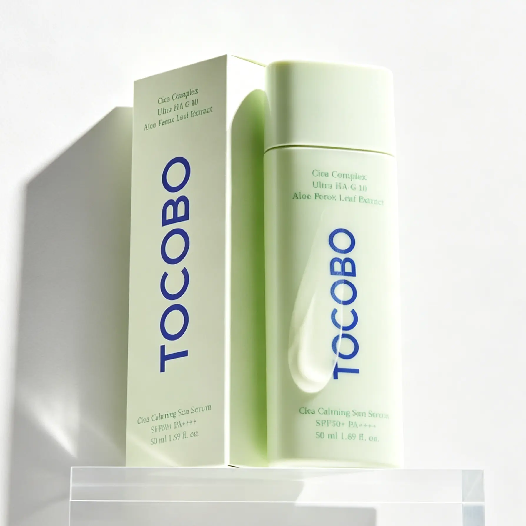 TOCOBO Cica Calming Sun Serum SPF50 PA++++ 50 ml 1.69 fl. oz Lightweight Aloe Sensitive Sunscreen