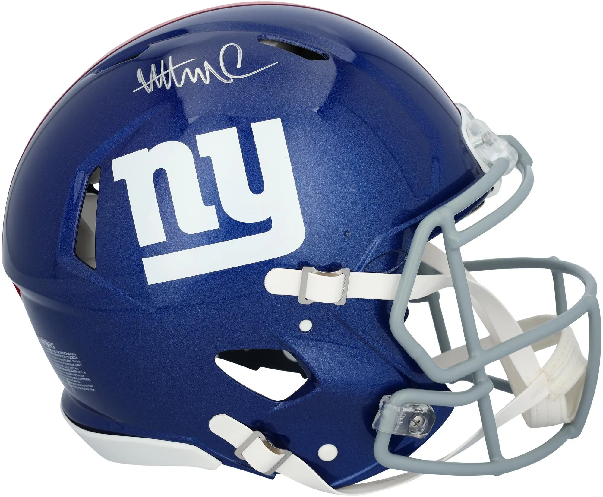 Abdul Carter New York Giants Autographed Riddell Speed Authentic Helmet - Fanatics Authentic Certified