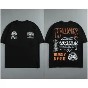 Darcsport Letter Printed Cotton Summer round Neck Short Sleeve Shirt Men's and Women's T-shirt Same Style Top