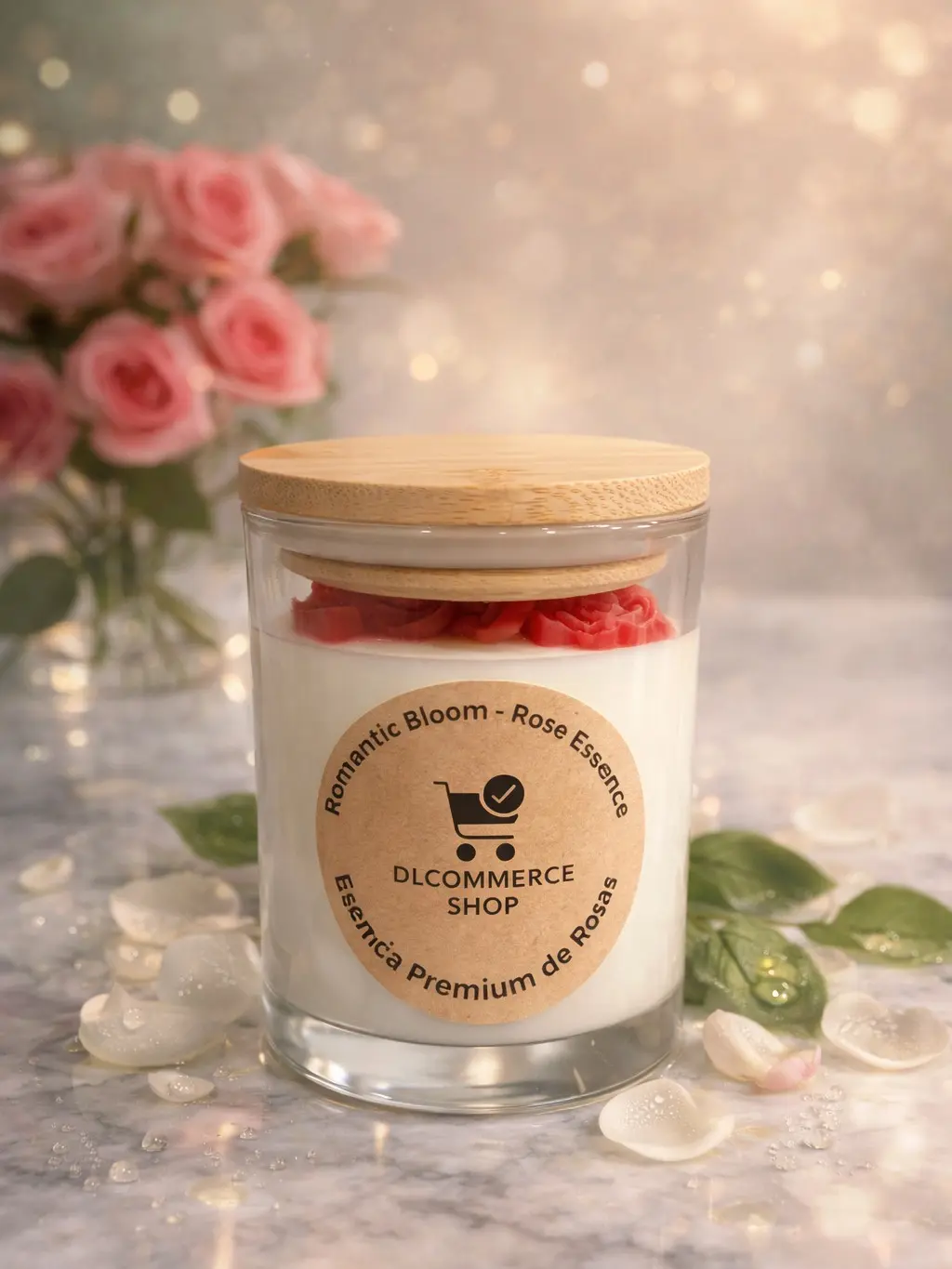 Romantic Bloom – Rose Essence Soy Candle