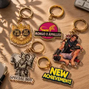 Dungeon Crawler Carl Acrylic Keychains, Princess Donut Mongo Keychain, This Is An Outrage Charm, Gift For LitRPG Fans