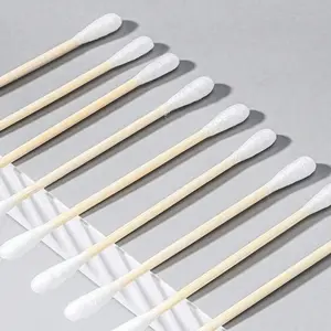 10 Pieces Disposable Cleaning Cotton Swabs, Double-ended, for Ear Cleaning, Makeup Remover & Daily Cleansing