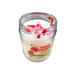 True Crime Junkie Candle 9oz Soy Blend Gift Blood Spatter