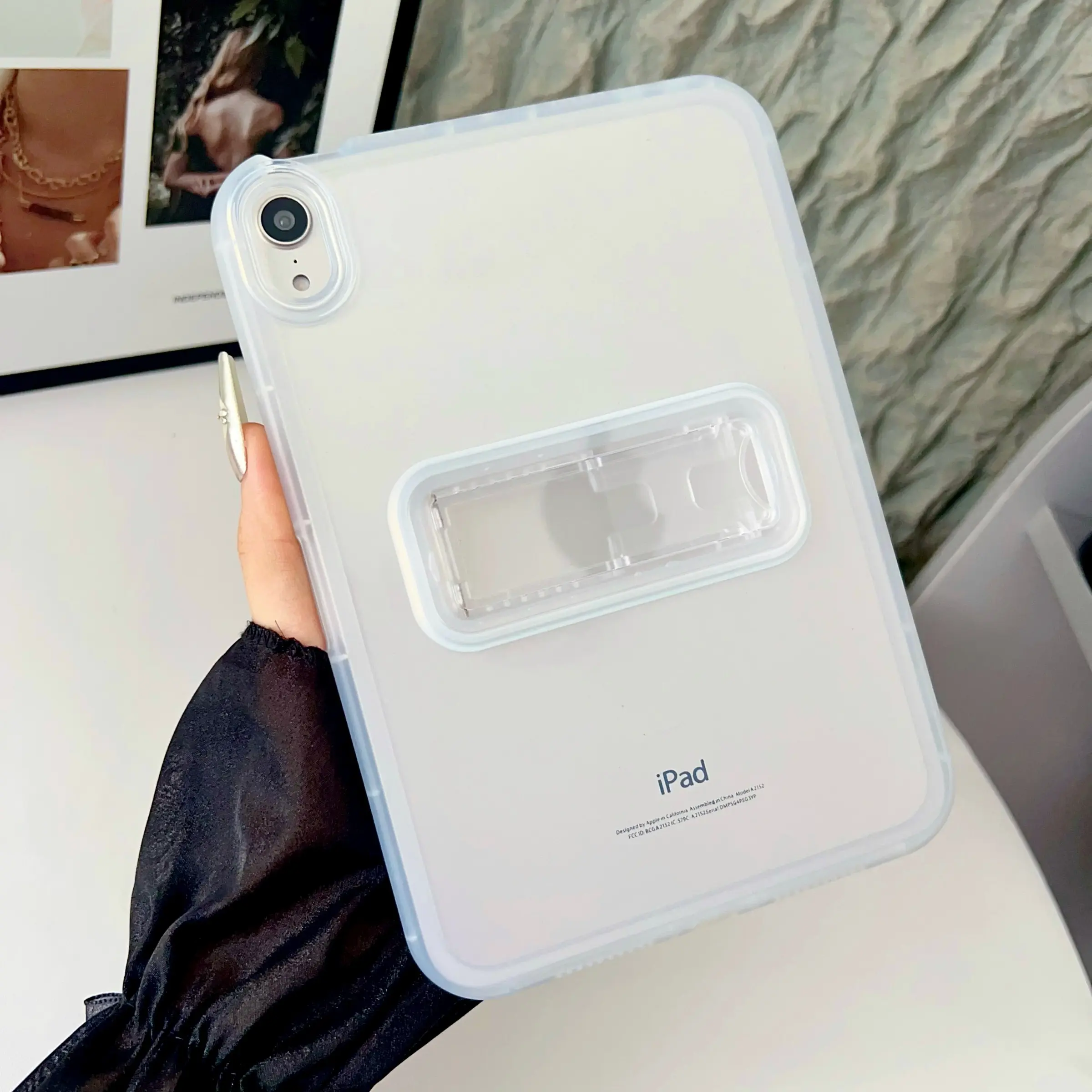 Silicone Case for iPad 10th/11th Gen A16, Anti-Drop Durable Silicone Cover, Transparent Protective Shell for iPad Air Mini Pro Series, Tablet Casing