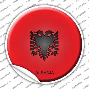 Albania Country Novelty Circle Sticker Decal