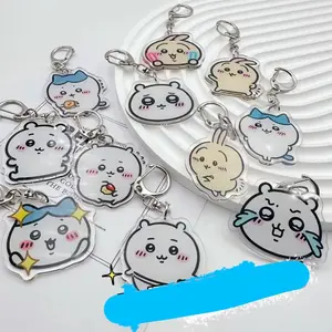 Chikawas Hachiware USAGI Acrylic Keychain Q Version Cute Cartoon Expression Bag School Bag Backpack Shoulder Bag Pendant