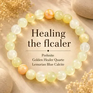 Unisex Reiki Infused Energy Stone Bracelet, Handmade 8mm Crystal Beads, Brings Prosperity Energy Serenity & Luck, Elegant Spiritual Jewelry for Daily Wear & Gift