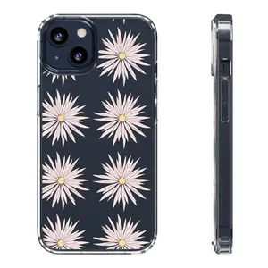 Pink Daisy Pattern Clear Cases | Floral Phone Case