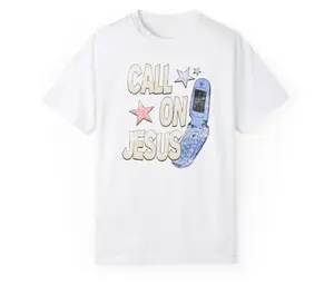 Call On Jesus Vintage Faded T-Shirt, Graphic Tee, Gift for men and women, trending shirt