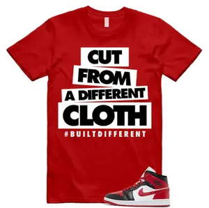 1 Alternate Bred Toe Gym Red Black White Mid Unisex Shirt Match CLOTH, Outfit Back to School Graphic Tees, Trending Shirts, Top Tshirt