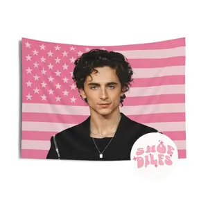 Timothée Chalamet Pink Wall Tapestry American Flag |   Call Me by Your Name |   Little Women |   Lady Bird |   Elio Perlman Gift For Him, Gift For Her Gift For Him, Gift For Her