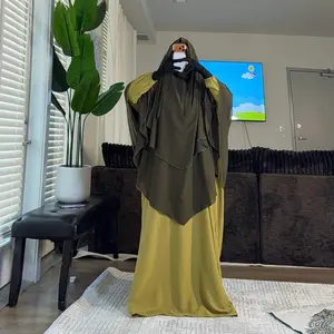 Mix Color Khimar Set with Stylish Layers and Elegant Design for Everyday Wear