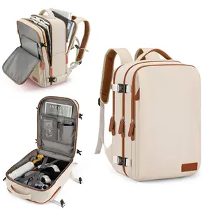 Travel backpack for air travel, expandable luggage bag compliant with airline regulations, with hidden straps, no wheels, no handles, weekend commuter work backpack, includes storage bags, unisex, organizer everyday backpack #Summer vibe, summer winner