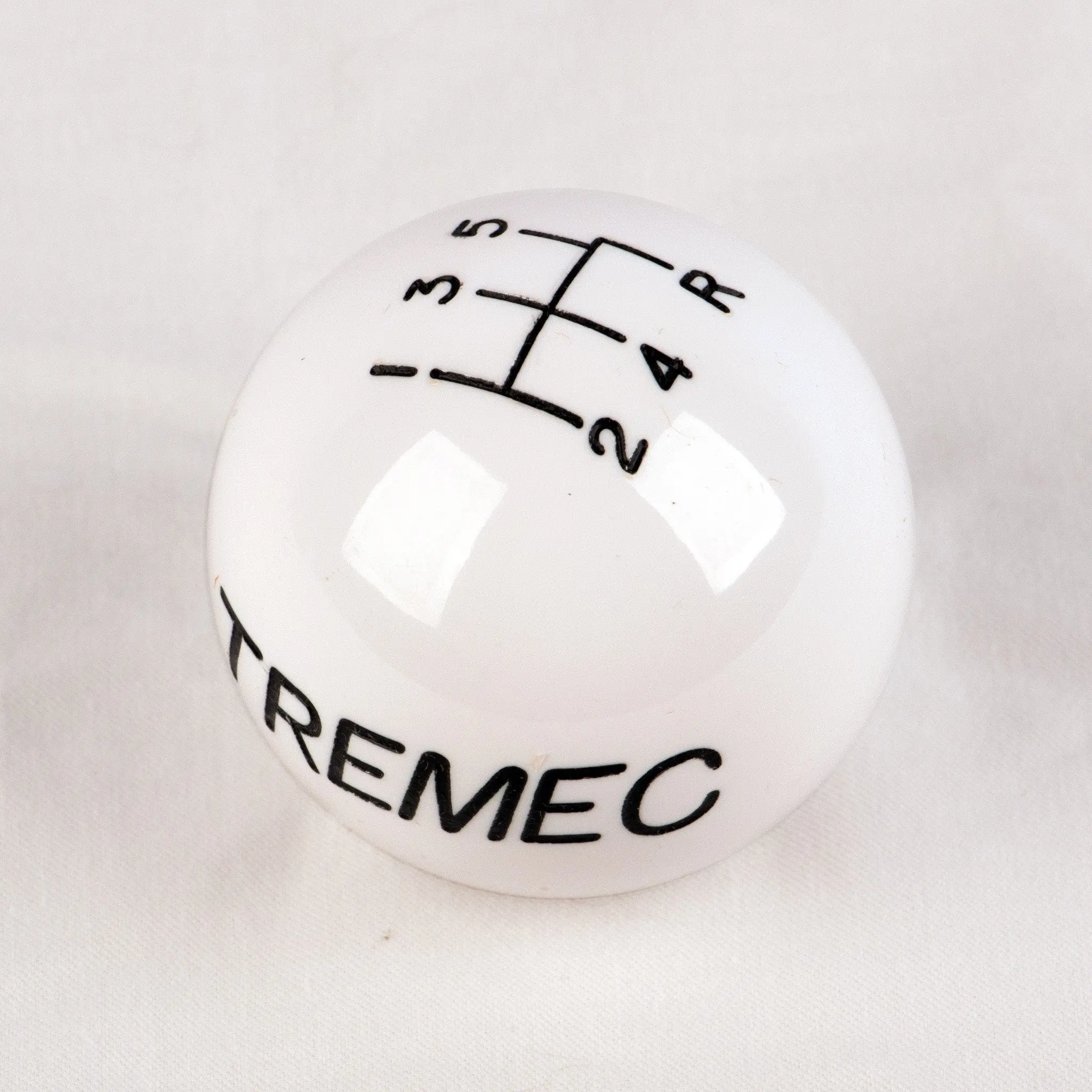 White Resin Shift Ball: 5-Speed