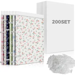 Set of 200 7.5 X 10.5 Inches Fabric Organizer Boards, Neat Easy Comic Book Boards for Fabric Storage, Magazines and Books, Includes 400 Plastic Alligator Clips for Secure Fastening