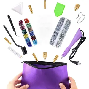 6056 PCS Hotfix Rhinestones Applicator, Crystal Glass Rhinestone Iron-on Wand with Mix Styles Flat Back Gemstone Multi Color &Size Set 2 queen mother fashion jewelry gift y2k style Heat Sensitive Adhesive
