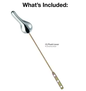 Replacement Toilet Flush Lever and Arm, Chrome