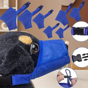 7pcs Dog Muzzle Suit Dog Muzzles for Biting Barking Chewing Cute Adjustable Dog Muzzle Dog Updated Mouth Cover for Small Medium Large Dogs Comfortable for Long Snout Party Gifts Pet Supplies