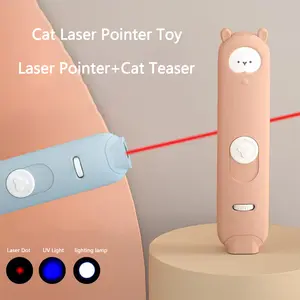 Two-in-One Cat Teaser with Laser Pointer & UV Light for Interactive Play Cat Laser Pointer Toy Laser Pointer Cat Teaser