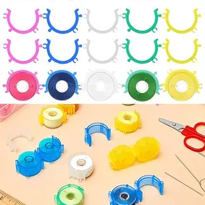 20 spool clamps, spool protector, spool protector for preventing spool from spreading and controlling thread tail, for sewing and embroidery machine spool