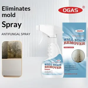 120ML Wall Mold Remover Spray, Home Use Bathroom Shower Mold Cleaner, Non-Damaging Wall Formula, Powerful Mold Eliminator,Powerful Mold Mildew Cleaner for Wall, Bathroom, Kitchen, Remove Stubborn Black Mold, Water Stains, Antifungal Spray for Home