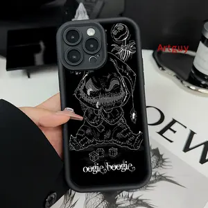 Case for iPhone 17 16 E Pro Max 15 Plus 14 13 12 11 Air XS XR Oogie Boogie Sketch Advanced fashion gift Anti-Scratch Shockproof Soft Silicone Protective Cover
