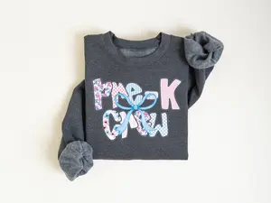 Pre-K Teacher Sweatshirt, Back To School, PreK Crew Shirt, Team PreK Teacher Hoodie, Preschool Teacher T-Shirt, Kindergarten Teacher Gift