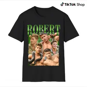 Robert Irwin Wild Life T-Shirt, Celebrity Vintage Tee, Casual Streetwear, Women Outfit, Men Summer Wear, 100% Cotton, High Quality Printed, Unisex wear