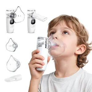 Portable Nebulizer Machine with 3 Modes, Complete Mask & Mouthpiece Accessories for Pets Home and Travel