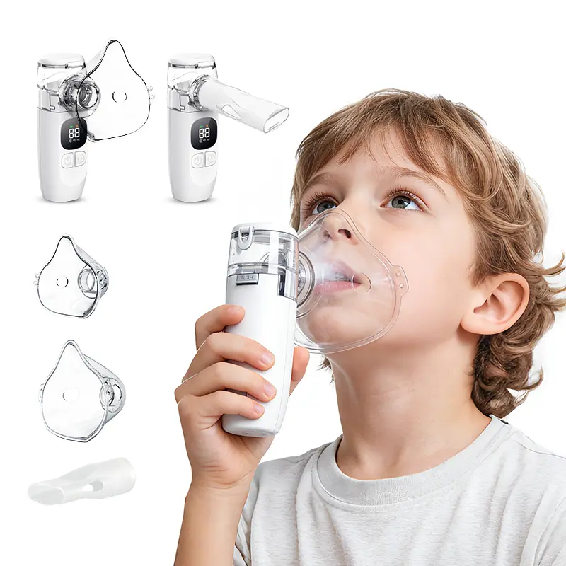 Portable Nebulizer Machine with 3 Modes, Complete Mask & Mouthpiece Accessories for Pets Home and Travel