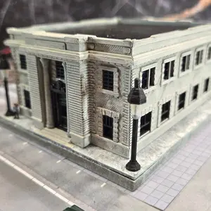 N Scale Historic Meriden Post Office (1909) – Ready-Built Beaux-Arts Miniature for Model Railroad Layouts & Dioramas