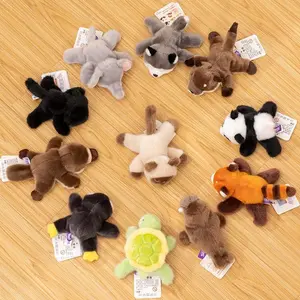 Cute Desktop Animal Plush Toy Magnetic Suction Soft Plush Dolls Rabbit Panda Penguin Dog Cat Tortoise Soft Doll Funny Decor Gift