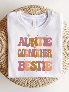One piece aunt and godmother bestie shirt new aunt T-shirt godfather T-shirt aunt birthday gift godmother proposal shirt aunt life T-shirt