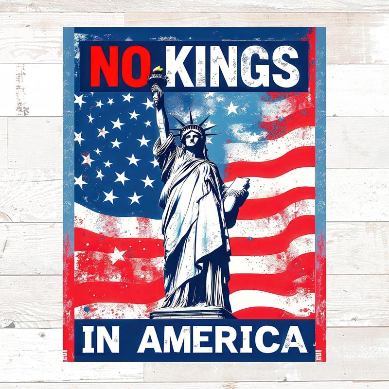Protest Sign No Kings In America - Anti-Trump Poster,Poster Protest Sign No Kings In America - Anti-Trump