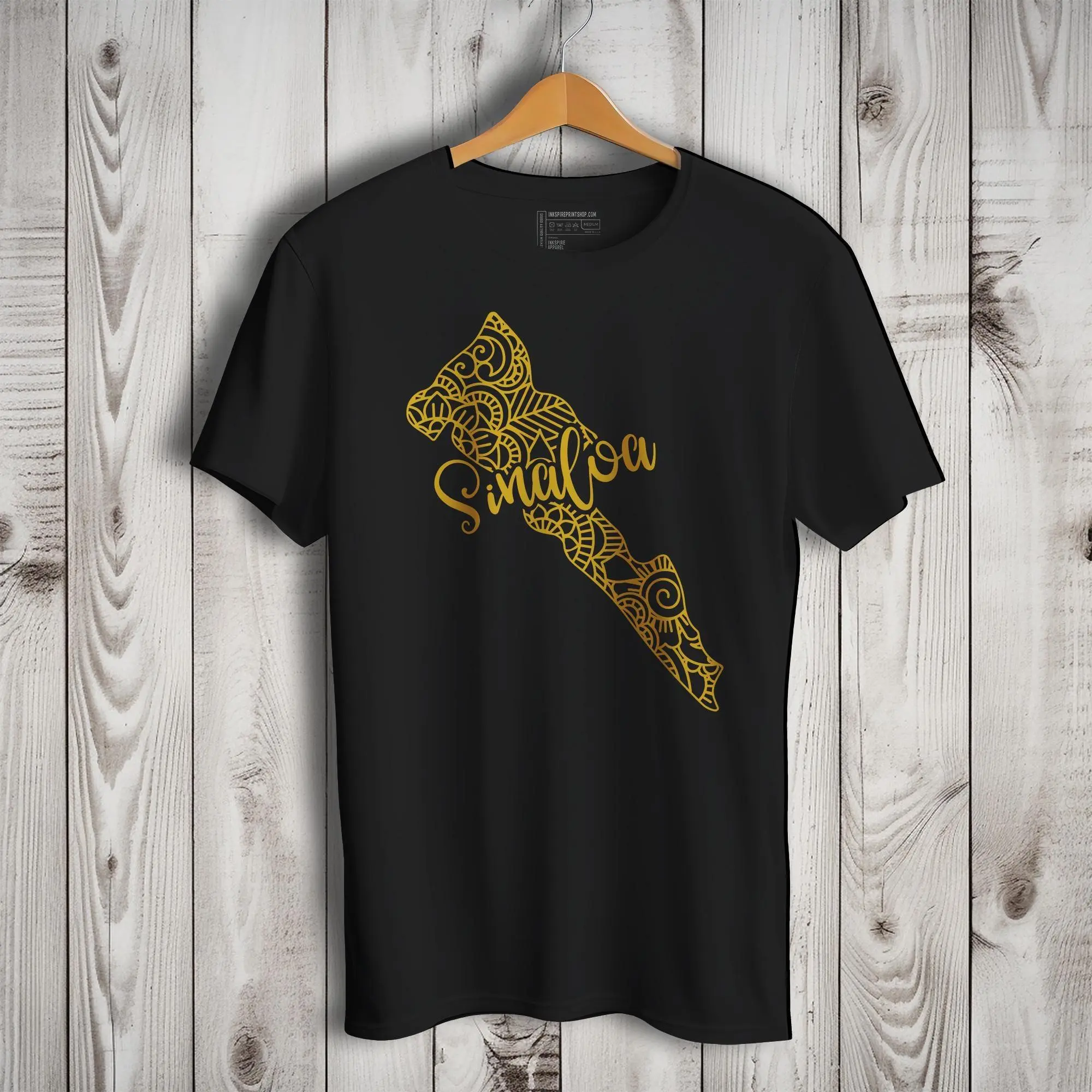Sinaloa Mexico Patriotic Mexican Short Sleeve T-Shirt- Playera Patriota De Mexico Casual Classic