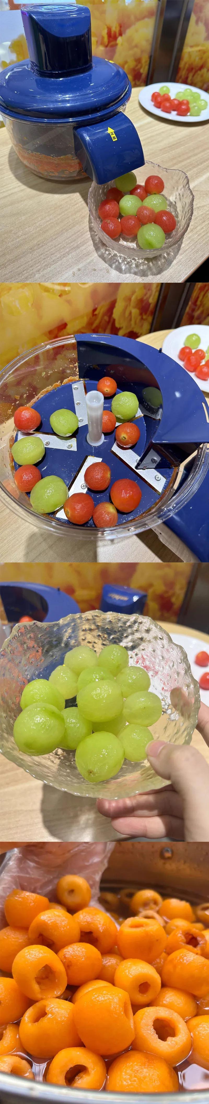 Automatic Electric Machine for Peeling Grapes, Skin Dissolving Hands-Free for Berries and Fruits, Fruit Preparation Tool, Easy P