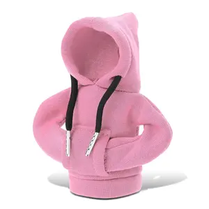 Universal Car Gear Shift Knob Cover Shirt Mini Hoodie Shifter Interior Trim Pink