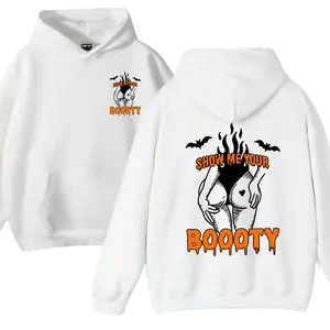 Show Me Your Boooty Unisex T-Shirt/Sweatshirt/Hoodie, Funny Halloween Ghost Cute Hoodie, Vintage Tee For Men and Women, Unisex Shirt